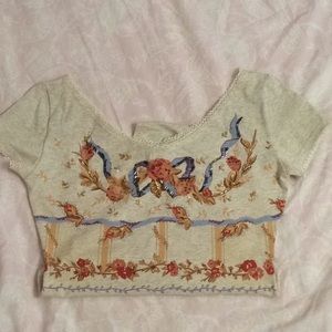 Bodysuit scoop neck w/Beads from Italy 🇮🇹, NWOT